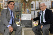 Carlos Martínez y Juan Manuel Ruiz Liso, ayer, en Soria.-VALENTÍN GUISANDE