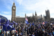 Manifestación europeísta en Londres.-EFE / FACUNDO ARRIZABALAGA