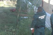 La Guardia Civil en la plantación de Layna. HDS