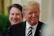 Donald Trump asegura que Brett Kavanaugh es inocente de las acusaciones por acoso sexual.-X90054