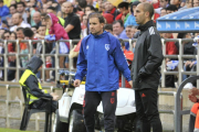 Jagoba Arrasate, ayer, en el encuentro ante el Real Zaragoza.-VALENTÍN GUISANDE