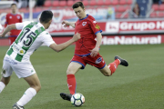 Saúl entrenó ayer y estará en Alcorcón en el lateral izquierdo del Numancia.-Luis Ángel Tejedor