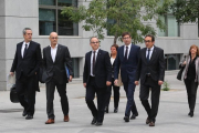 zentauroepp40785388 madrid 02 11 2017 declaraci n de mienbros del govern destitu171102094442 Los exconselleres, a su llegada a la Audiencia Nacional para declarar ante la jueza Carmen Lamela.-JUAN MANUEL PRATS