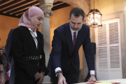 Felipe Vi, en el encuentro con los niños-/ BALLESTEROS (EFE)