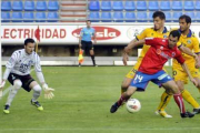 Último encuentro de la pasada temporada del Numancia ante el Alcorcón. / A. Martínez-