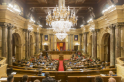 Sesión en el Parlament de Catalunya-