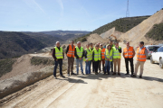 Visita a las obras en la carretera entre Castilruiz y San Pedro Manrique. HDS