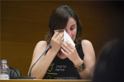 Beatriz Garrote, durante su comparecencia en la comisión de investigación del accidente de Metro Valencia.-MIGUEL LORENZO
