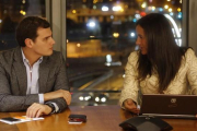 Albert Rivera y Begoña Villacís, este jueves en el comité nacional de Ciudadanos.-AGUSTÍN CATALÁN