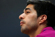 Luis Suárez, en la rueda de prensa de este jueves.-REUTERS / JUAN MEDINA