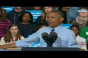 Discurso de Obama contra los republicanos en Carolina del Norte.-YOUTUBE