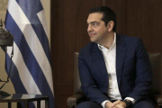El primer ministro griego, Alexis Tsipras, durante una visita oficial a Jordania en abril.-EFE / ANDRE PAIN
