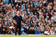 Guardiola, durante un partido de la Premier de esta temporada.-AP / LEE SMITH