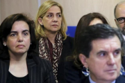La infanta Cristina, el pasado 11 de enero, en el banquillo de los acusados durante el inicio del juicio por el 'caso Nóos'.-BALLESTEROS