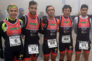 Integrantes del club soriano que participaron en la prueba de Castellón.-DEPORAMA TRIATLÓN SORIANO