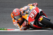 Marc Márquez (Honda), en una de sus vueltas rápidas de hoy en Spielberg (Austria).-AFP / JURE MAKOVEC