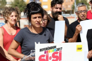 La diputada de la CUP Anna Gabriel, este martes, en un acto en Tortosa.-LAURA CORTÉS (ACN)