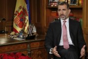 El rey Felipe VI durante su tradicional mensaje de Navidad.-EFE