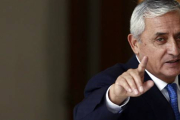Otto Pérez Molina, en una rueda de prensa, el pasado 31 de agosto, en Guatemala.-AP / MOISÉS CASTILLO