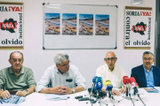 La plataforma Soria Ya informa sobre las próximas movilizaciones para reivindicar la construcción de la Autovía del Duero (A-11).-Santiago Farizano / ICAL
