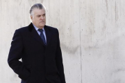 Bárcenas, a su llegada a la Audiencia Nacional.-EFE / EMILIO NARANJO