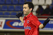 Díaz de Cerio en el encuentro ante el Alcoyano. / V. Guisande-