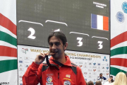 Daniel Crovetto, con su medalla de bronce en Budapest.-CEDIDA