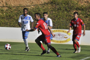 El Numancia B fue mejor que el Almazán en un partido en el que falló ocasiones muy claras.-Valentín Guisande