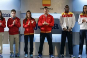 Presentación de los nuevos uniformes, este martes en la sede del COE en Madrid.-Foto:   EFE / J. J. GUILLÉN
