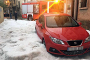 Imagen de la granizada caída en Ágreda-D.S.