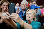 La candidata demócrata Hillary Clinton, en Iowa.-REUTERS / CHRIS KEANE
