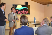 Javier Blanco durante el encuentro de trabajo.-COPISO