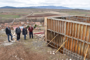 Visita a las obras para mejorar el abastecimiento en Liceras. HDS