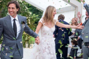 Gwyneth Paltrow y Brad Falchuk, en día de su boda, el pasado 29 de septiembre.-EL PERIÓDICO