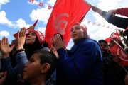 La concentración ha defendido "las libertades tunezinas frente al terrorismo".-Foto: AFP/ FETHI BELAID