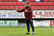 Arrasate espera en que el Numancia inicie en Sevilla una nueva racha de victorias.-Valentín Guisande