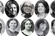 De izquierda a derecha y de arriba abajo: Harriet Tubman, Eleanor Roosevelt, Rosa Parks, Wilma Mankiller, Susan B. Anthony, Sojourner Truth, Clara Barton, Elizabeth Lady Stanton, Margaret Sanger y Rachel Carson.-Foto: WOMEN ON 20S