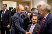 La cooperativa de crédito Caja Rural de Salamanca celebra su Asamblea General de socios, donde presentará los resultados del último año. En la imagen el presidente de Caja Rural Salamanca, Ernesto Moronta.-ICAL