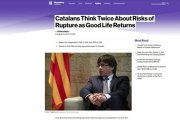 Imagen del artículo publicado por Bloomberg sobre el independentismo.-EL PERIÓDICO