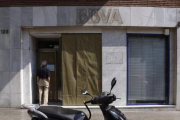 Una oficina del BBVA.-EL PERIÓDICO