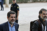 Los Jordis, llegando a la Audiencia Nacional-JOSÉ LUIS ROCA