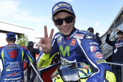 Valentino Rossi, feliz tras su segundo puesto en Australia.-YAMAHA MEDIA