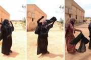 Las mujeres sirias celebran su liberación despojándose de los niqabs y velos que vestían obligadas por el Estado Islámico.-REUTERS