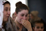 Una joven yazidi.-