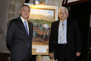 Manuel Díaz junto a Juan Manuel Ruiz Liso. / V.G.-