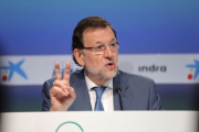 Mariano Rajoy, en la reunión del Cercle de Economia en Sitges, el pasado mayo.-RICARD CUGAT
