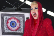 Katy Perry durante su actuación en el Staples Center de Los Ángeles con Witness The Tour, el pasado noviembre.-WILLY SANJUAN