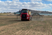 Uno de los campos de ensayo de Copiso donde está probando la fertilización orgánica