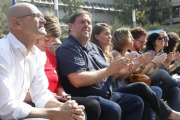 Junqueras, en el acto de Vilafranca.-ACN / RAFA GARRIDO