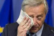 Jean-Claude Juncker, durante una conferencia de prensa en Bruselas.-AP
